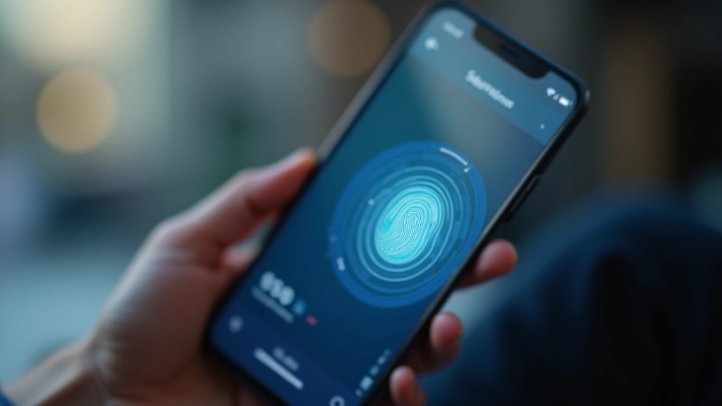 Modern multi-factor authentication interface showing security verification process with biometric and code entry options for customer identity verification